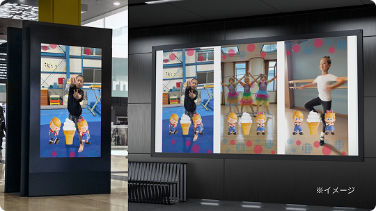 東京・大阪の駅ビジョンに動画出演！