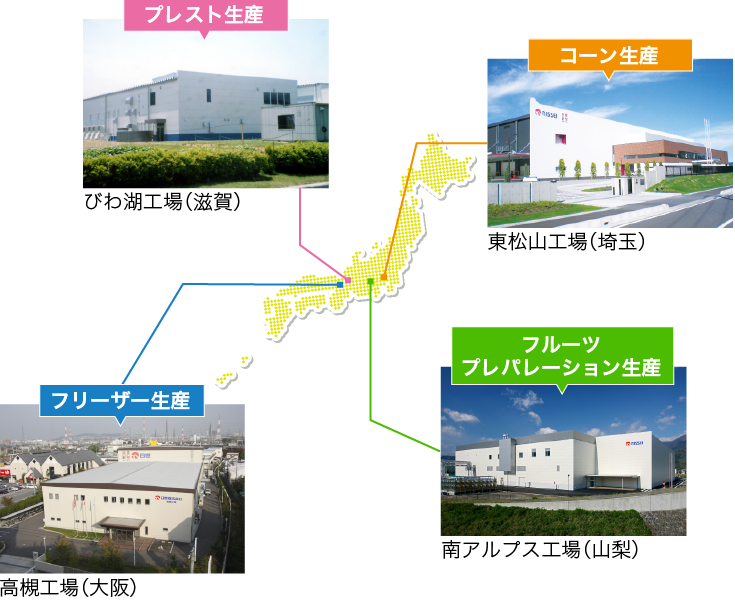高品質の生産体制 日世商品導入について Nissei