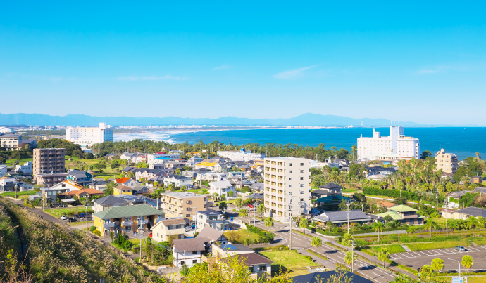 宮崎県内の町並み